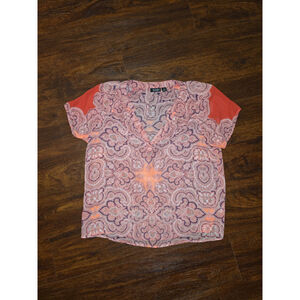A.N.A. petite small short sleeve print shirt